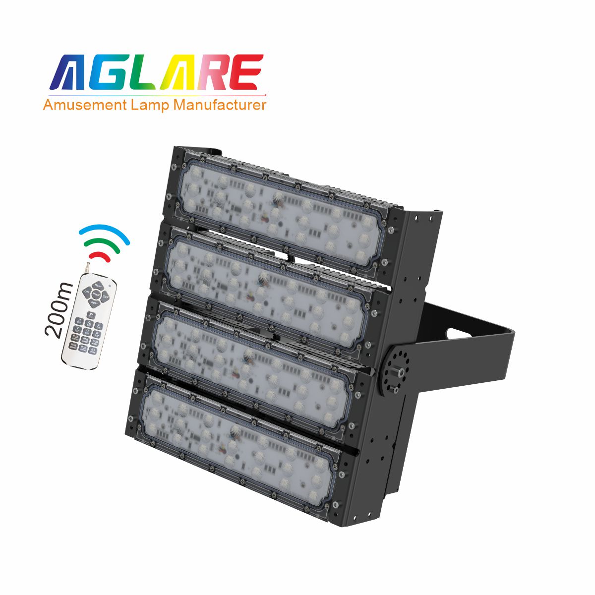 200W RGB彩色投光灯,变色户外射灯带？仄