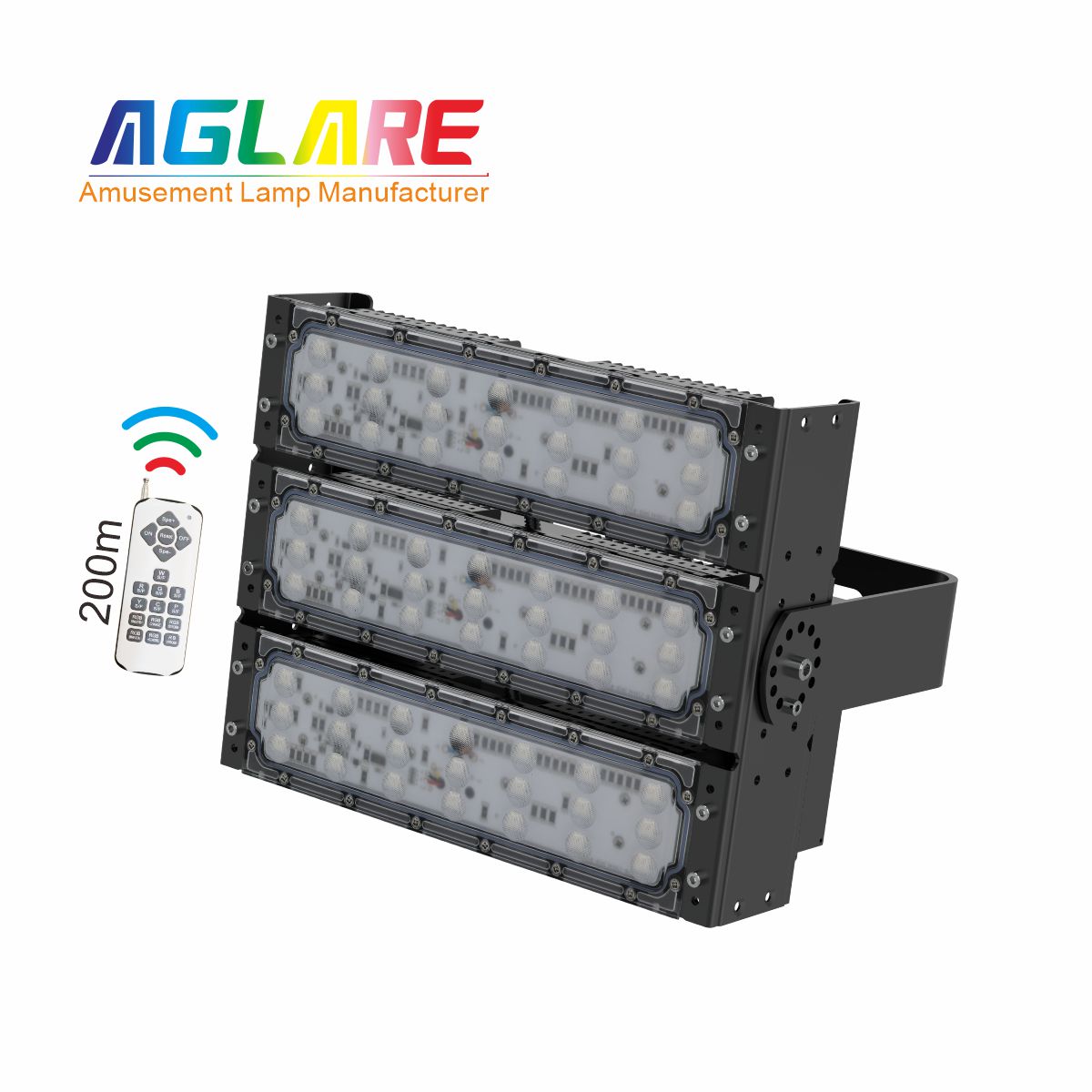 150W LED彩色泛光灯投光灯,变色户外射灯带？仄