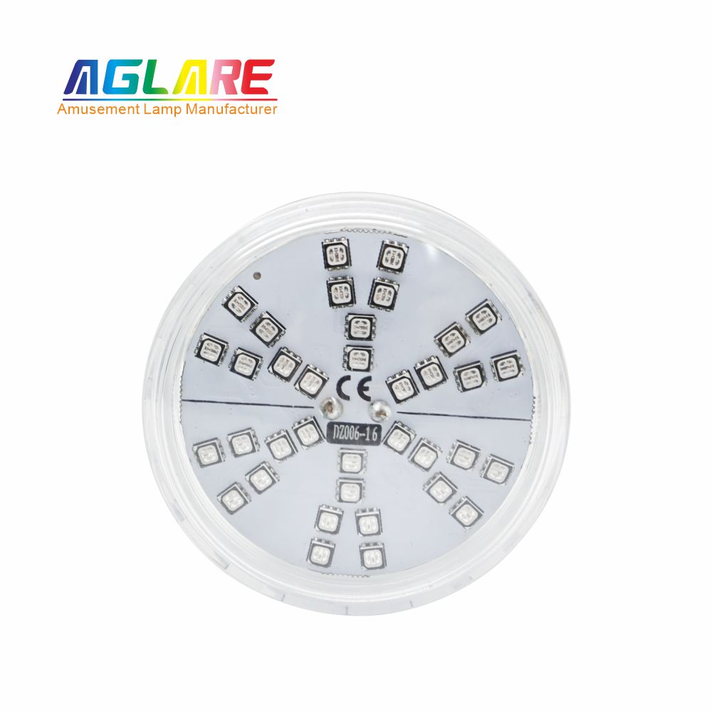 60mm RGB LED游乐场灯1-16自动程序旋转效果- AC24V， 42led